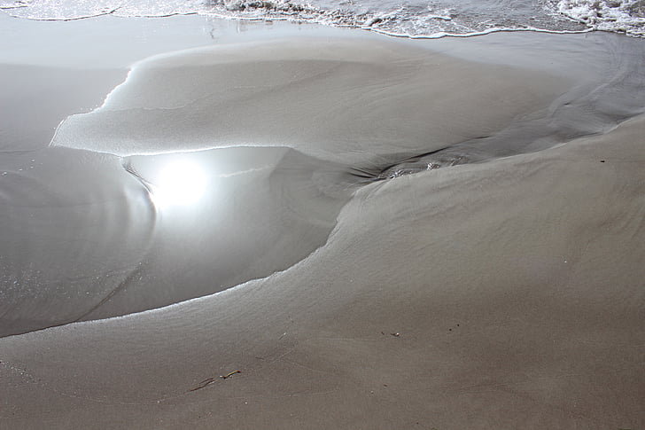 toamna, plaja de nisip, reflecţie, apa, natura, mare, temperatura rece