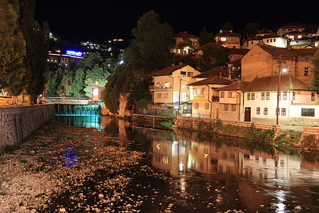 Bosnien, hezegovina, Sarajevo, kvällen