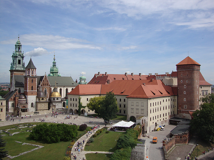 Kraków, Polen, Wawel, slott, monumentet