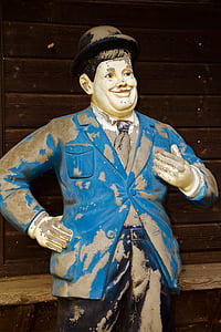 Statue, mees, Oliver hardy, Hollywood, Walt disney