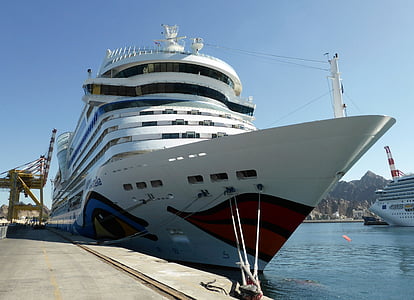 Cruise, tekne, tatil, ağız, göz, bağlantı noktası