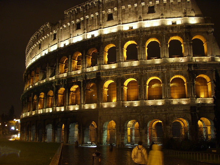 Rome, Italië, Colosseum, Romeinen, Romeinse, oude, gebouw
