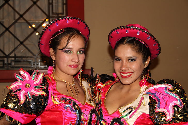 Puno, Peru, Carnaval, Candelária, holky, kultura, tradiční