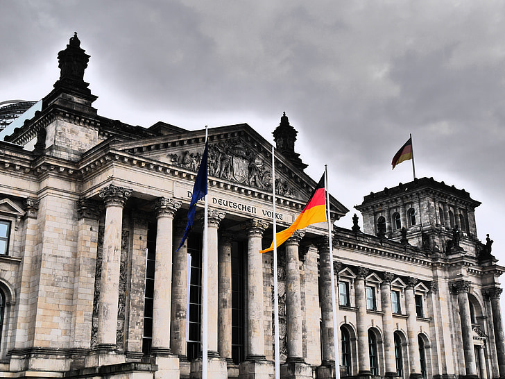 Reichstag, Berlín, Alemanya, l'alemany volke