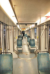 stanice metra, Metro, uvnitř, prázdné, Underground, vlakem, městský