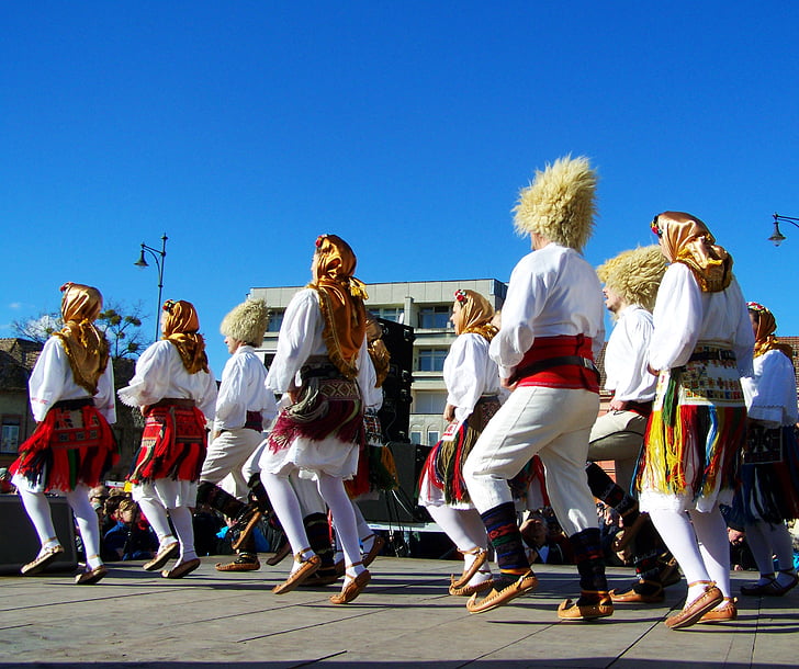 šokis, tradicinis kostiumas, kultūra, žmonės, kultūrų, tradicinis festivalis