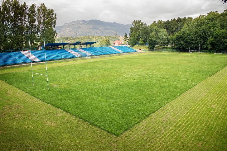 Stadium, Rugby, Sport fältet, gräs