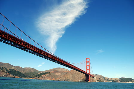 Сан Франциско, мост, Голдън Гейт, САЩ, САЩ, Калифорния, висящ мост
