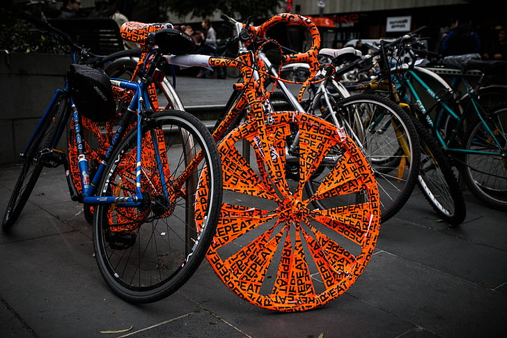 farverige, Melbourne, cykel, cykel, cyklus, aktivitet, udendørs