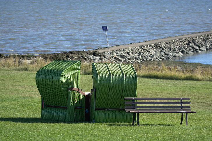 Beach chair, grønne strand, Rush, Pelvorm, Beach, natur, ud
