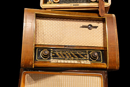Ràdio, Ràdio de tubs, receptor, canonada, tecnologia, 50 anys, mobles