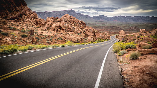 valley of fire state park, road, street, travel, nevada, park, valley