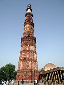Qutb minar, Qutb minar, Zondagsdienst, Islamitische monument, UNESCO werelderfgoed, Delhi, monument