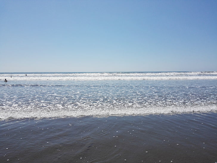 Beach, Serena, tenger, nyugodt, kék, Sky, természet