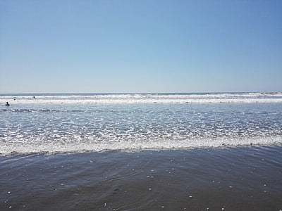 plajă, Serena, mare, calm, albastru, cer, natura