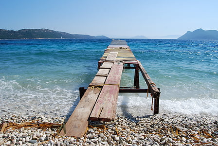 víz, óceán, partvonal, Görögország, nyaralás, tenger, nyári