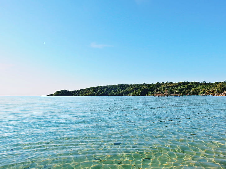 φωτογραφία, θαλασσινό νερό, κοντά σε:, νησί, της ημέρας, παραλία, στη θάλασσα