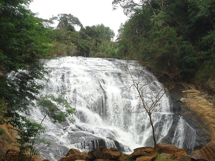 brazil, pedra bonita mg, waterfall, nature, green, beauty, freshwater