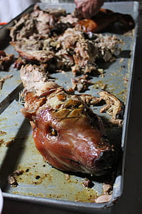 γουρουνόπουλο, χοιρινό κρέας, Μπάρμπεκιου, των οστών, μάγειρας, τροφίμων, γουρούνι