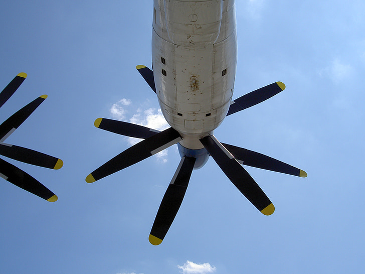 propeller, an-22, flygplan, Dubbelrum, motorn, makt, transport