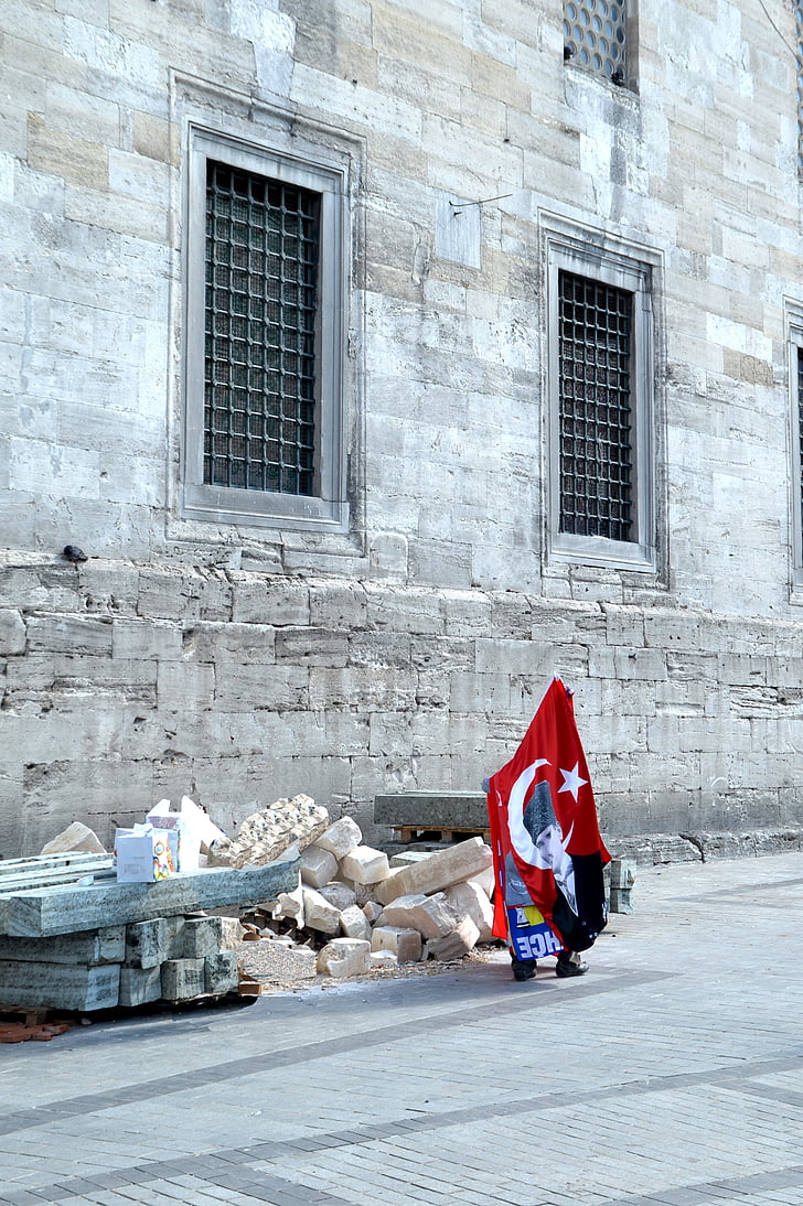 Törökország, Atatürk, török, város, zászló, Isztambul