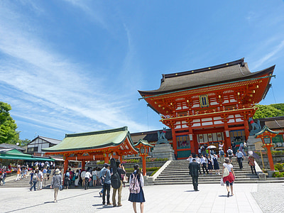 Kiotói, szentély, Japán, Kiotó prefektúra, buddhista, templom, építészet