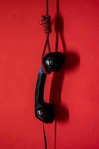 telefonkiosk, snara, teknik, hängande, telefonsamtal, telefon, telefon