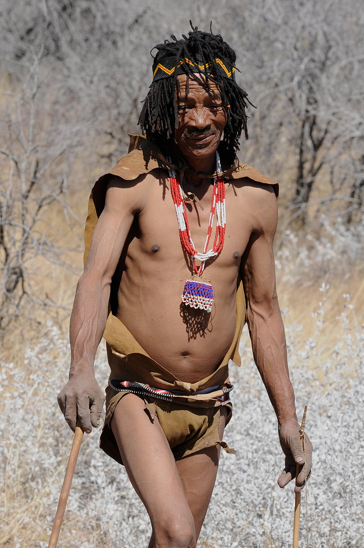 Bocvana, avtohtone kulture, buschman, San, lovci in zbiralci, tradicijo, nakit