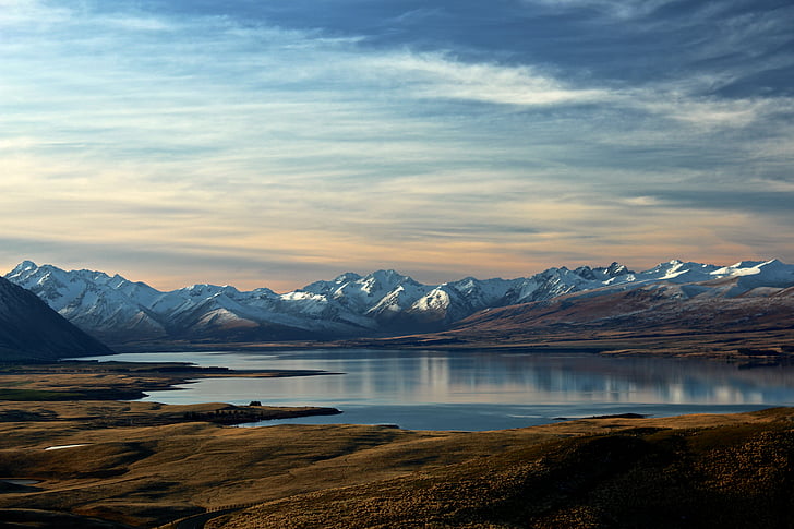 dawn, daylight, fjord, frosty, glacier, ice, lake