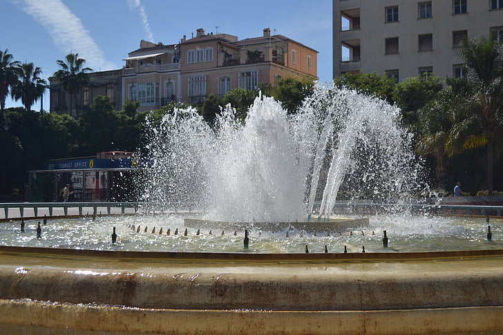 Granada, Brunne, vieille ville, Centre ville, Espagne, Fontaine, eau