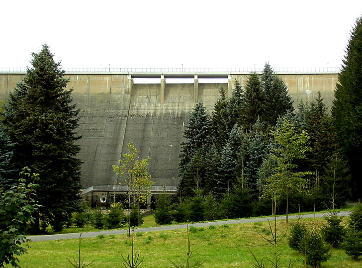 Neuhausen, Erzgebirge, Dam, rauschenbach, drikkevann