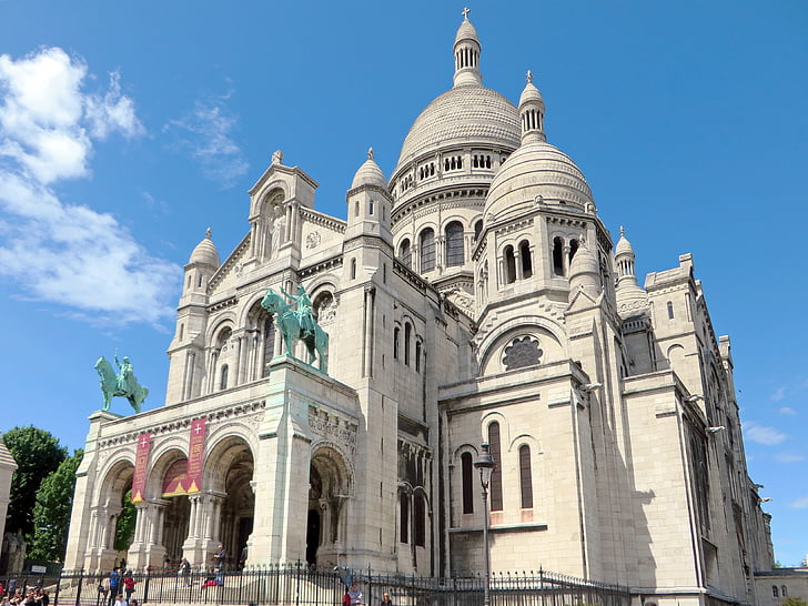 Pariisi, Sacred heart, Dome, Basilica, Montmartre, muistomerkki, Pyhä