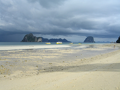 pludmale, Taizeme, ko ngai, smilts, jūra