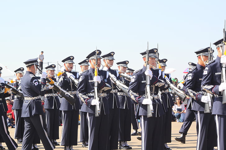 air force, gun show, air show, uniform, korean