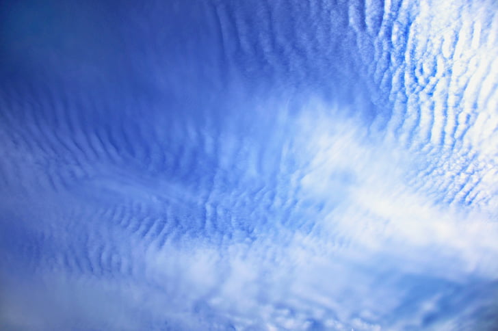 cel, blau, cel blau, núvols, cel de núvols, Altocúmulus, ambient