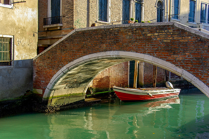 Venetië, boot, Italië, kanaal, Bark