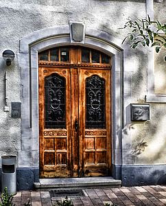 Φρανκφούρτη στον Μάιν, Γερμανία, πόρτα, πόρτα, ξύλο, ξύλινα, Είσοδος