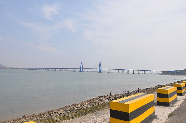a paisagem, mar, ponte, ponte - cara feita estrutura