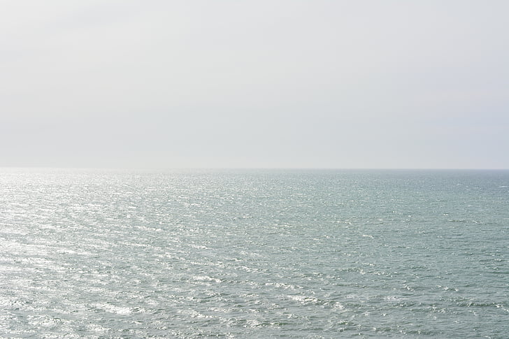 paysage, photo, corps, eau, océan, mer, horizon