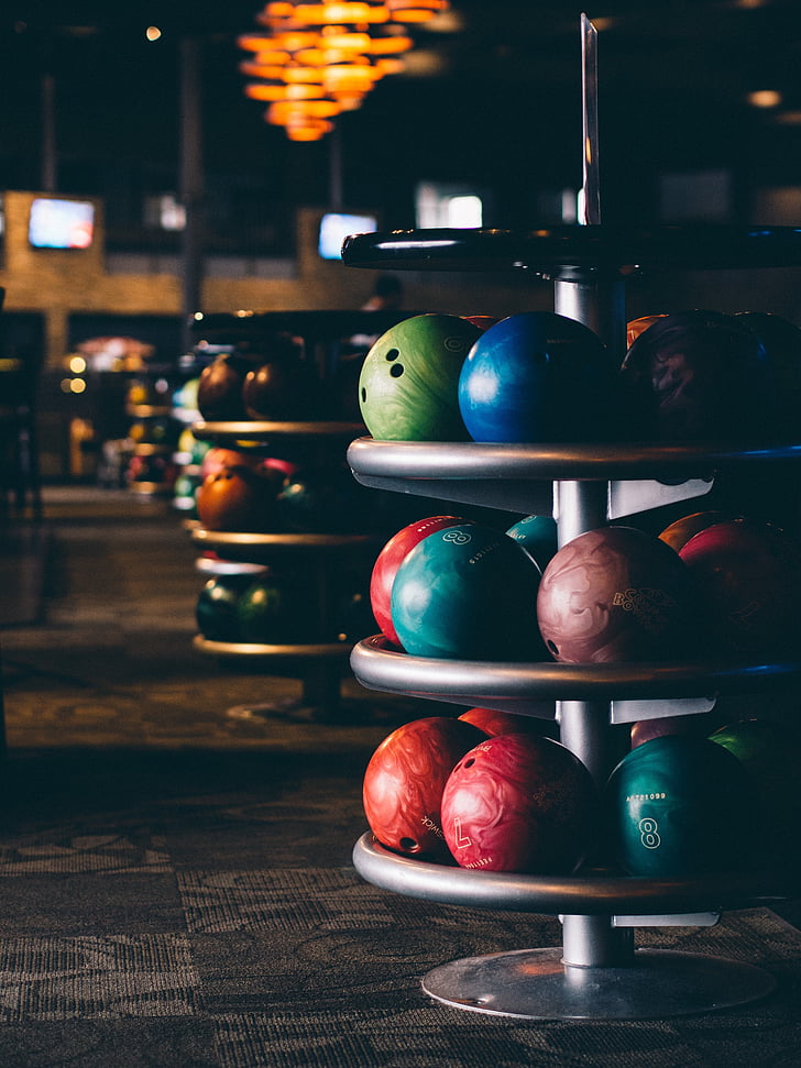 blur, bowling, bowling alley, bowling bowl, bowling rack, colors, colours