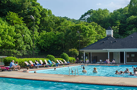 piscina, Nashville, Tennessee, TN, cênica