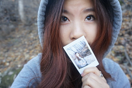 skjønnhet, Akita, den høye saltholdigheten, Polaroid, små friske, avatar