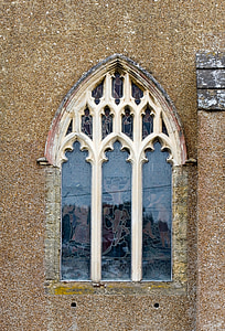 ablak, templom, templom ablak, régi, ősi, közeli kép:, festett üveg