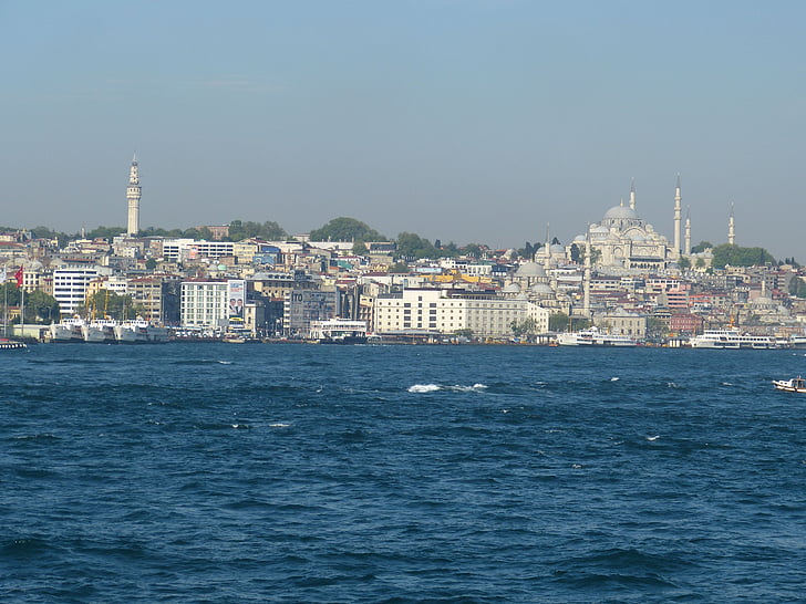 Istanbul, Turkiet, Orient, Bosphorus, gamla stan, Galata, moskén