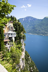 Garda, roca, empinadas, Italia, Alpine, Outlook