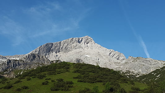 Alpspitze, parete nord, alpino, pietra meteorologica, montagna, massiccio della Zugspitze, Garmisch