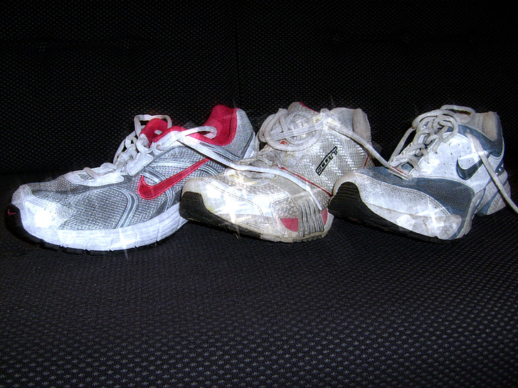 Sport, sko, sneakers, støvler, kører, løbesko, Marathon