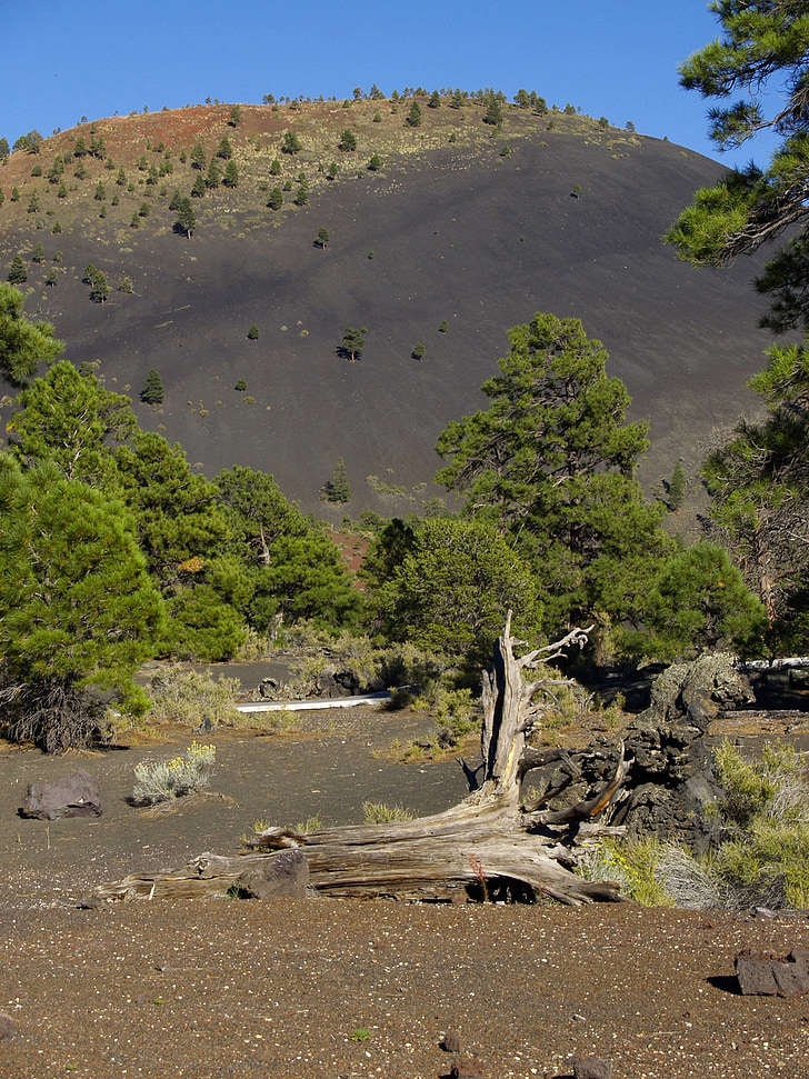 Wupatki, Sunset kráter, Arizona, Spojené státy americké, sopka, krajina, Příroda