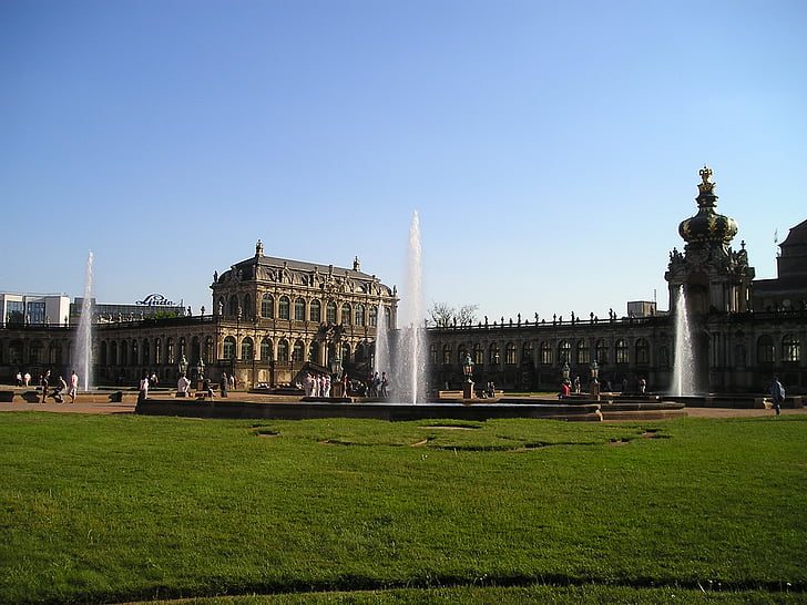 Dresden, ville, Allemagne, Parc, célèbre place, architecture, l’Europe