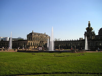 Дрезден, город, Германия, Парк, известное место, Архитектура, Европа